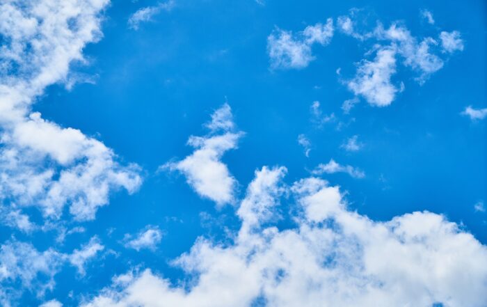 Blue sky with white clouds