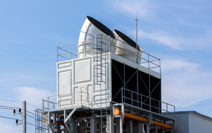 Commercial Cooling Tower on a rooftop